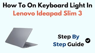 How To On Keyboard Light In Lenovo Ideapad Slim 3 [upl. by Fagen]