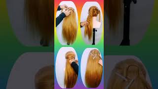 TOP 4 Simple Hairstyles For Long Hair  Easy And Beautiful Hairstyles For Ladies Tutorial [upl. by Kcaz]