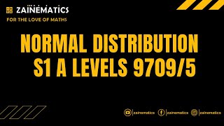 NORMAL DISTRIBUTION S1 A LEVELS MATHS 97095 [upl. by Ailla]