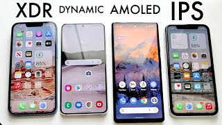 Super Retina XDR OLED Vs Dynamic AMOLED Vs AMOLED Vs IPS [upl. by Nagram]