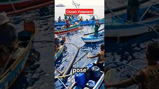 Violations of China westphilippinesea philippines china territorialdispute australia japan [upl. by Haianeb693]