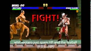 How to Beat Shao Kahn Mortal kombat trilogyUMK3 [upl. by Lleval]