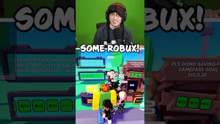 GIVING BROKE ROBLOX PLAYERS FREE ROBUX 🤑💳 roblox shorts [upl. by Latrina]