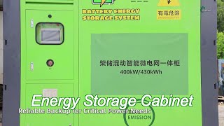 430kwh genset diesel generator industrial and commercial lithium battery energy storage system renew [upl. by Nahsad570]