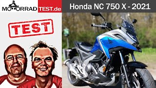 Honda NC 750 X  Test des günstigen CrossOver Bikes von Honda Modell 2021 [upl. by Yblocaj]