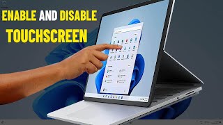 How to Enable and Disable Touch Screen in Windows 11  10  Turn On amp Off touchscreen 💻✅ [upl. by Yecal]