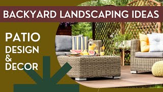 Backyard landscaping Ideas  Backyard Patio Makeover  Patio Ideas  Small Backyard Ideas [upl. by Tilda755]