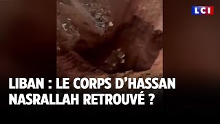 Liban  le corps d’Hassan Nasrallah retrouvé [upl. by Nnylak430]