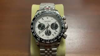 Seiko Panda Chronograph Prospex Mod VK63 Meca Quartz Movement [upl. by Leach]