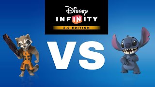 Disney infinity 30 Battles PvP ep9 rocket racoon vs stich [upl. by Olsson]