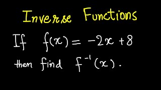 Find Inverse of a Function Algebraically  by Bilal Arshad [upl. by Hanimay]