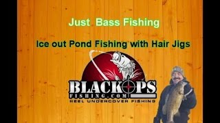 CT Winter Pond Bass Fishingwith Hair jigs [upl. by Nancey221]