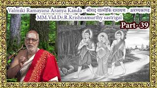 Valmiki Ramayana  Aranya Kanda  Sarga 3 In simple tamil by VidMMDrRKrishanamurthy sastrigal [upl. by Dinnie]