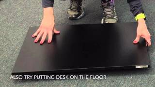 Stand Steady XELITE PRO how to raise and lower the standing desk [upl. by Enerak]