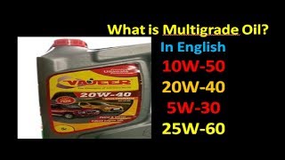 Engine Oil Codes Multigrade Oil in English [upl. by Yhtamit]