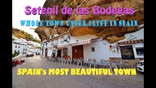 Setenil de las Bodegas Town Spain  Spanish Town  Best town in Spain  Town Under Rock in Spain [upl. by Ayhdiv]