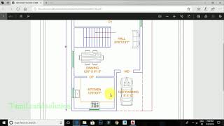 AutoCAD Civil 2D House plan Tamil Tutorial Part1 [upl. by Rhona]