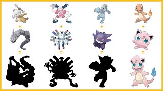 Pokemon Fusion Compilation 241  jigglypuff  charmander  gengar  machop  magneton  mr mime [upl. by Phene]