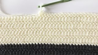 Herringbone Half Double Crochet [upl. by Blodgett514]