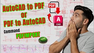 Convert PDF to AutoCAD How to convert PDF to AutoCAD 🌍🌍 DWG to PDF autocad cad cadcamtutorials [upl. by Koziarz]