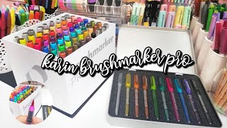 los mejores brush pens para lettering  karin brushmarker pro ✨ thelma study [upl. by Acirdna]