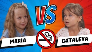 STOP FUMATULUI 🚭 Dezbaterea secolului între Maria și Cataleya Viață sănătoasă 🆚 viață nesănătoasă [upl. by Sirac]