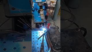 Welding Robot Macine short weldingwelder fabrication weld weldporn weldernation robotwelding [upl. by Any]