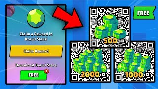 THAAANKS I Got FREE 3 GIFT Gems QR CODE🎁  brawl stars [upl. by Elletsyrc586]