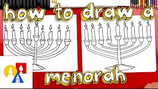 How To Draw A Menorah [upl. by Bebe]