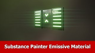 Substance Painter Beginner Tutorial  Emissive Materials [upl. by Hosfmann]