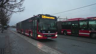 Sweden Stockholm bus 579 ride from Märsta to Arlanda Airport [upl. by Fein828]