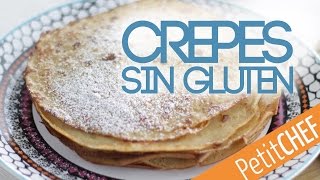 Receta Crepes sin gluten y sin lactosa Petitchefes paso a paso [upl. by Emera]