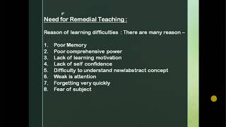 Remedial teaching in mathematics [upl. by Admana169]