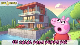 ¡Diez Casas Divertidas para Peppa Pig 🐷🏠  Mini Tectín [upl. by Eniar593]