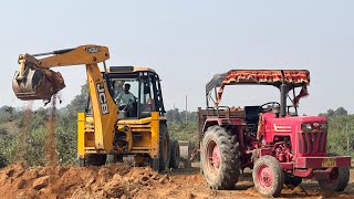 Jcb 3dx Mitti Khudai Video and Tractors Loading Eicher380 Holland3037 NX Mahindra  Jcb Gadi Cartoon [upl. by Eyaf]