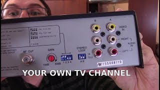 RF Modulators  How To Setup Your Own TV Channel  Analog and Digital [upl. by Dde400]