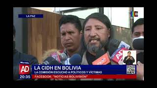 ¡La CIDH en Bolivia La Comisión escuchó a políticos y víctimas [upl. by Rosetta]