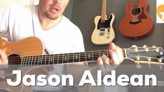 Tonight Looks Good On You  Jason Aldean Week  Beginner Guitar Lesson [upl. by Nevs]