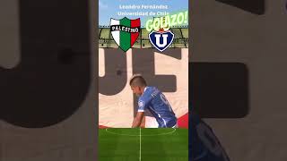 VOLEA ESPECTACULAR de Leandro FERNANDEZ en GOLAZO de UniversidadDeChile futbolchileno CopaChile [upl. by Nosredneh]