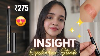 INSIGHT Glide amp Glow Eyeshadow Stick review  Insight Cosmetics [upl. by Nydnarb470]