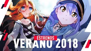 15 estrenos de anime QUE DEBES VER en este VERANO 2018 [upl. by Jarrow]