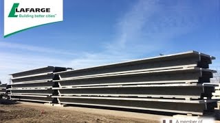 Double Tee Production by Lafarge Precast Edmonton [upl. by Radbourne275]