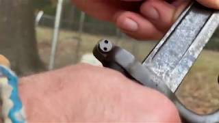 french 1866 yataghan sword bayonet cut test [upl. by Yelmene406]