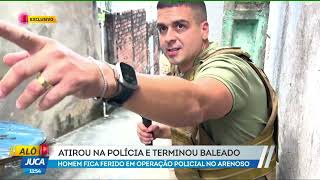 Alô Juca Homem atirou na polícia e terminou baleado no Arenoso [upl. by Haisi261]