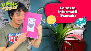 Leçon 5 pour le CEB  Le texte informatif en Français 📚 ViensJeTexplique [upl. by Hendrick]