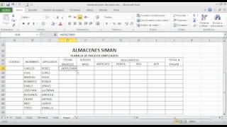 Planilla de Pago en Excelwmv [upl. by Nnaylime]