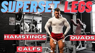 GET SHREDDED  SUPERSET QUAD HAMSTRING amp CALF WORKOUT [upl. by Michigan]