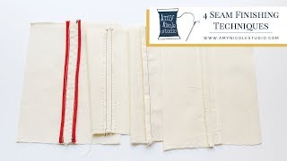 4 Types of Seam Finishes for Garment Sewing [upl. by Doowle744]