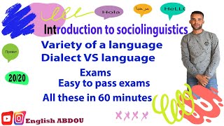 SOCIOLINGUISTICS S5 the whole course in 60 minutes [upl. by Anura]