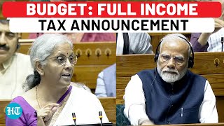 Budget 2024 Income Tax Changes In New Regime  New Slabs Standard Deduction  Nirmala  Modi Govt [upl. by Ocsecnarf]